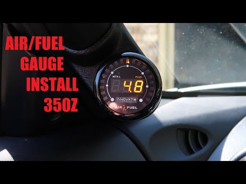 350z Innovate Motorsports air/fuel ratio gauge install #Nissan350z #Zociety