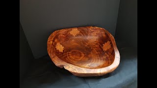 Power carved burl bowls