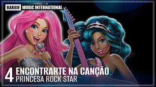 Kadr z teledysku Encontrarte na Canção [Find Yourself in the Song] (European Portuguese) tekst piosenki Barbie Rock 
