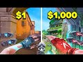 $1 vs $1000 Valorant Montage!