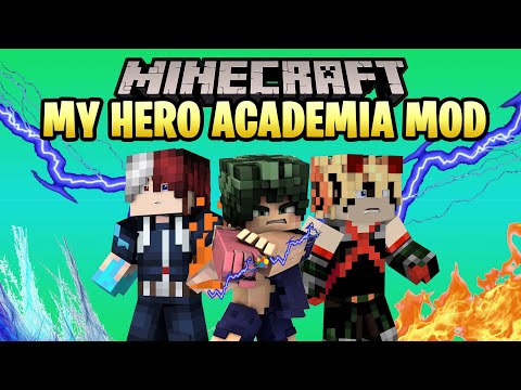 MY HERO ACADEMIA MOD 1.12.2 - Minecraft Mod Review in English |  Quirks, Smash, Midoriya and more...