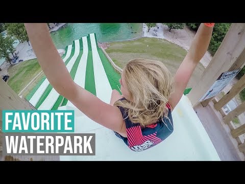 CRAZY WATER SLIDE - The Royal Flush at BSR Cable Park 🌊 BSR Super Slide | American Roadtrip 010