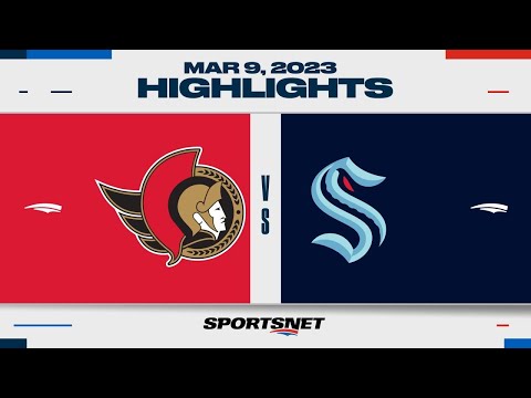 NHL Highlights | Senators vs. Kraken -  March 9, 2023