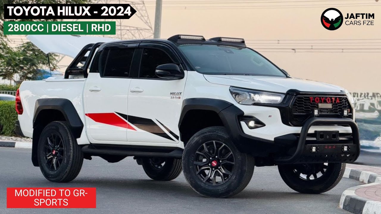 تويوتا هيلوكس GR BODY KIT INSTALLED | POWER SEATS | NUDGE BAR | 2.8L | 2024 | AUTOMATIC video
