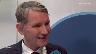 Björn Höcke (AfD Thüringen) im Interview beim AfD-Parteitag am 30.11.19