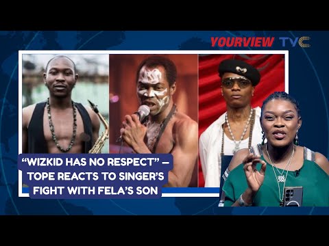 “Wizkid Has No Respect” — Tope Reacts to Singer’s Fight With Fela’s Son