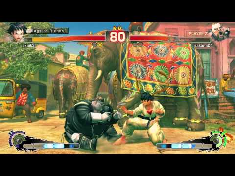 SSF4AE Ranked Asia - akmk2 (Makoto) VS sakana04 (Rufus)