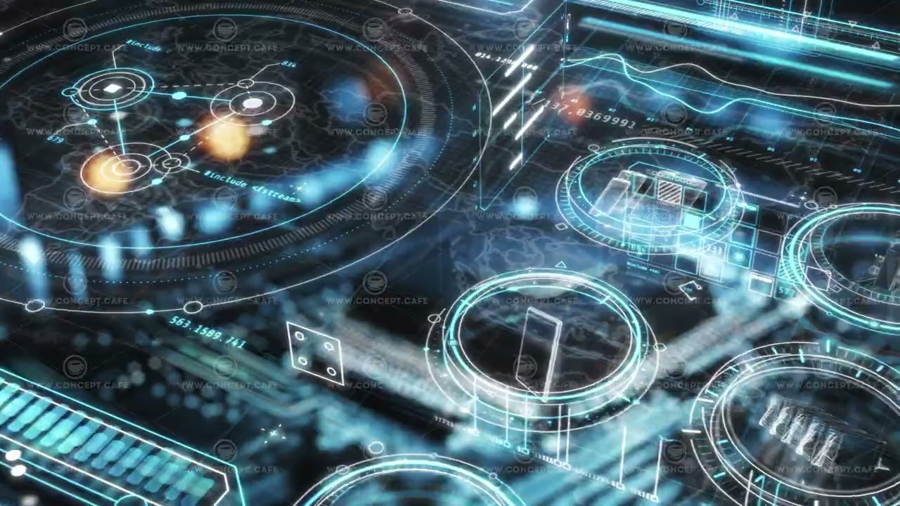 Futuristic digital interface displaying global data analysis