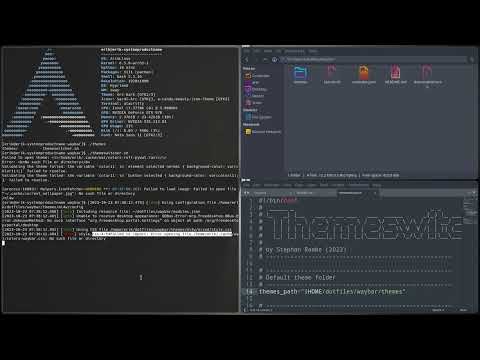 ArcoLinux : 3640 Hyprland - adding the waybar config from someone else