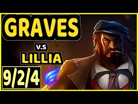 PUNCH (GRAVES) vs LILLIA - 9/2/4 KDA JUNGLE CHALLENGER GAMEPLAY - KR