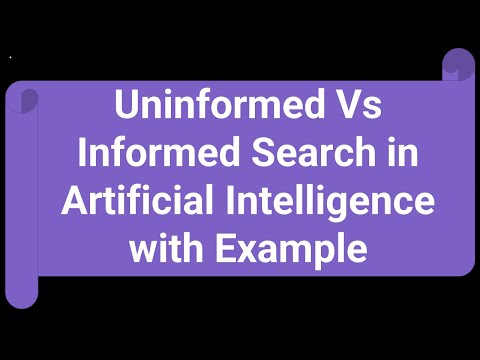 Uninformed Vs Informed Search in Artificial Intelligence with Example