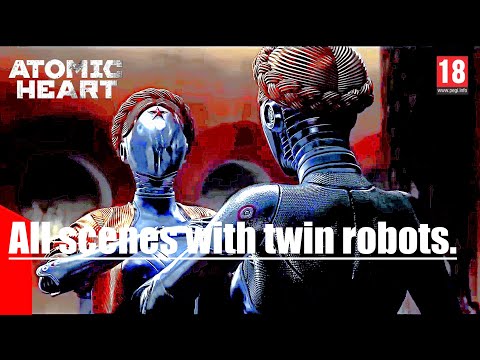 Atomic heart. The most popular scene with robot twin sisters.