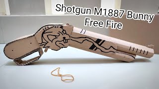 Download lagu How to Make a Free Fire M1887 Bunny Shotgun from Cardboard | Free Fire Dual Shotgun mp3