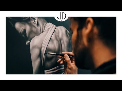 Pencil Drawing Timelapse - 'Figure in Frame'