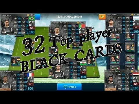 32 Top class player BLACK CARDS in dls | dream League Soccer | DREAM gameplay Video