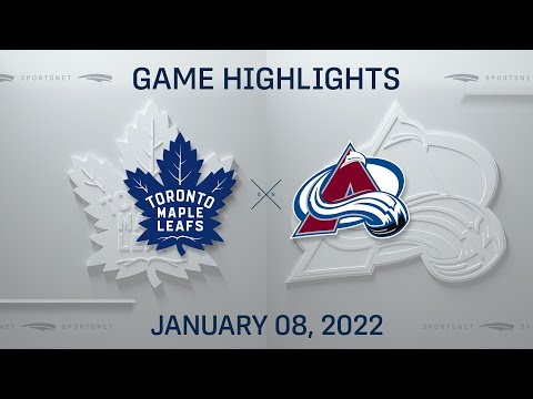 NHL Highlights | Maple Leafs vs. Avalanche - Jan. 8, 2022