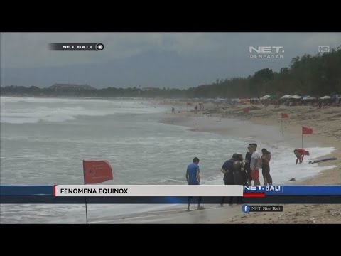 NET. BALI - AKTIVITAS WISATA PANTAI KUTA TAK TERPENGARUH FENOMENA EQUINOX