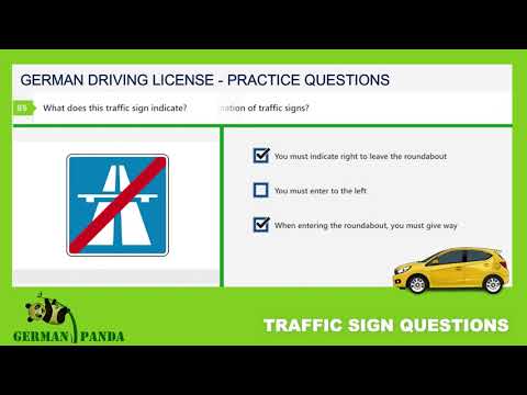 TRAFFIC SIGNS 17/32 | Driving License Germany | Theory Exam in English | Practice Test Questions