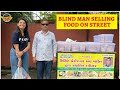Blind Man Selling Gujrati Farsan On Surat Street Gujarat Street Food Sadi Gaddi Street Food