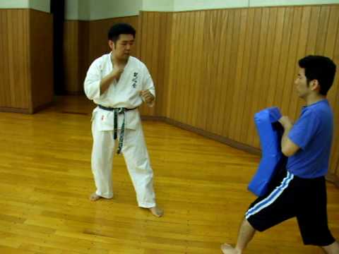 後ろ蹴り・ミット