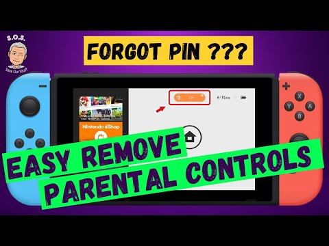 HOW TO Easy remove PIN from Parental Controls Nintendo Switch
