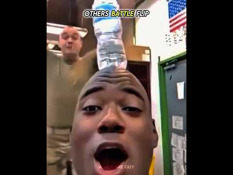 NORMAL BOTTLE FLIP V/S THE LEGEND ONE ☠️ #shorts