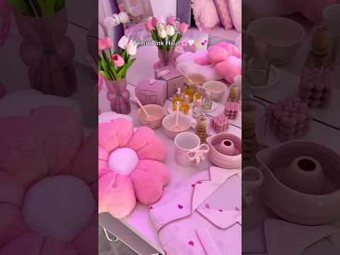 Temu Pink Haul 🌸🤍🫧💕 #temuhaul #temu #haul #unboxing