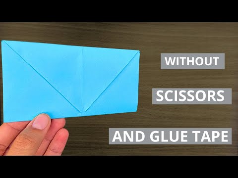 ENVELOPE making with PAPER (without Glue tape and Scissors) Very Easy