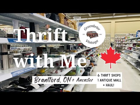 Thrift With Me in Brantford ON | Vintage Home Decor | Thrift Haul | Vintage Seller | Canada 