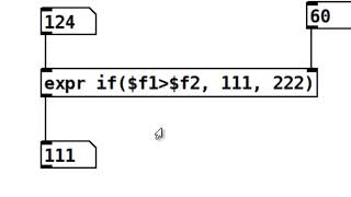 puredata - expr con if (operador condicional ternario)