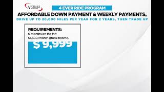 4 EVER  RIDE  PROGRAM at Chambersburg Affordable Auto Sales