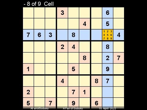 How to Solve The Hindu Sudoku Hard April 18, 2022