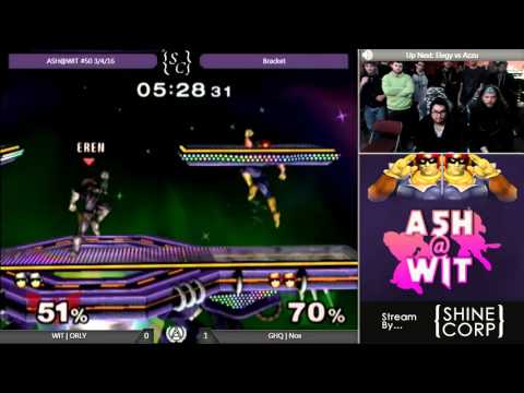 WIT | ORLY (Falcon) vs GHQ | Nox (Falcon/Marth)  - ASH@WIT #50 Melee Bracket