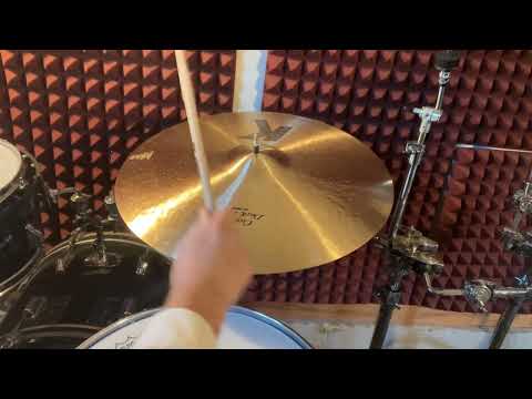 Zildjian K Custom Dark 22" Ride 2606g w/ video demo of actual cymbal for sale image 2
