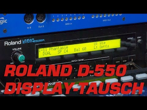 Jörgis Reparaturen: Roland D-550 Display Reparatur