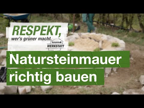 Natursteinmauer richtig bauen | toom Werkstatt