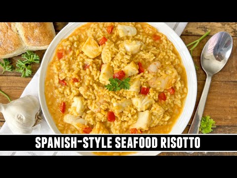 Spanish-Style Seafood Risotto – Creamy Seafood Rice