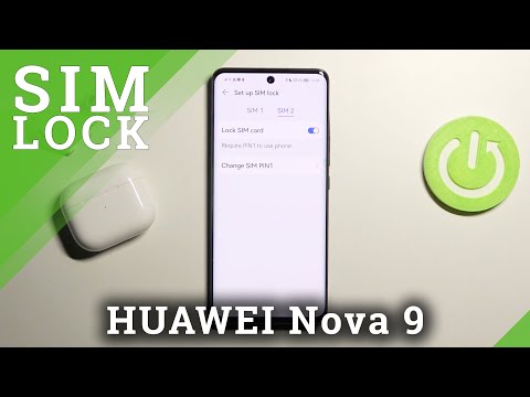 How to Lock SIM Card with SIM PIN on HUAWEI Nova 9 - Set Up SIM PIN