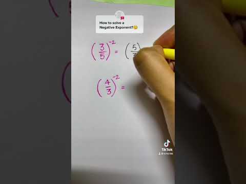 Negative Exponents are Positive Reciprocals?🤯 #math #tutor #mathtrick #learning #shorts #youtube
