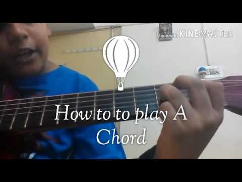 How to play A Chord on guitar by Vatsal