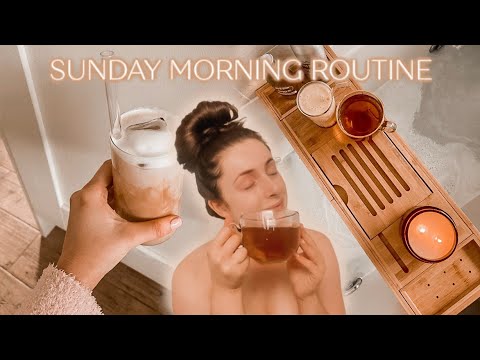 SUNDAY MORNING ROUTINE SPRING 2021 | relaxing, productive, healthy & reset for the week