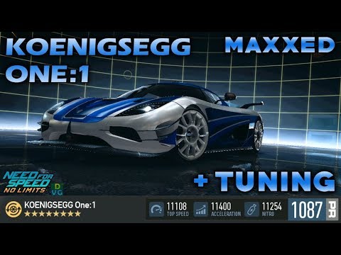 NFS No Limits | Koenigsegg One:1 | MAXXED + TUNING