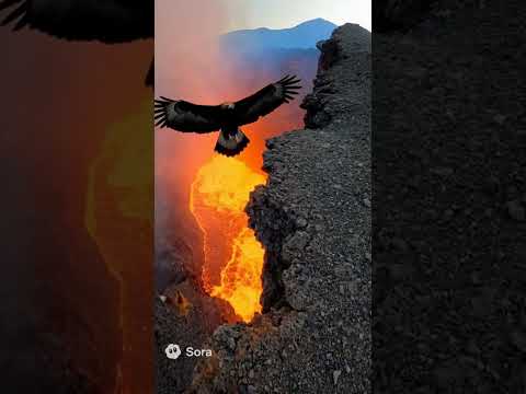 Almost saved #fypage #fypシ #nature #fox #volcano #jump #friends #fire