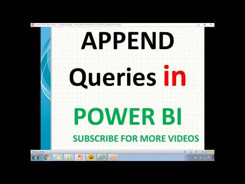 Append Queries in Power BI