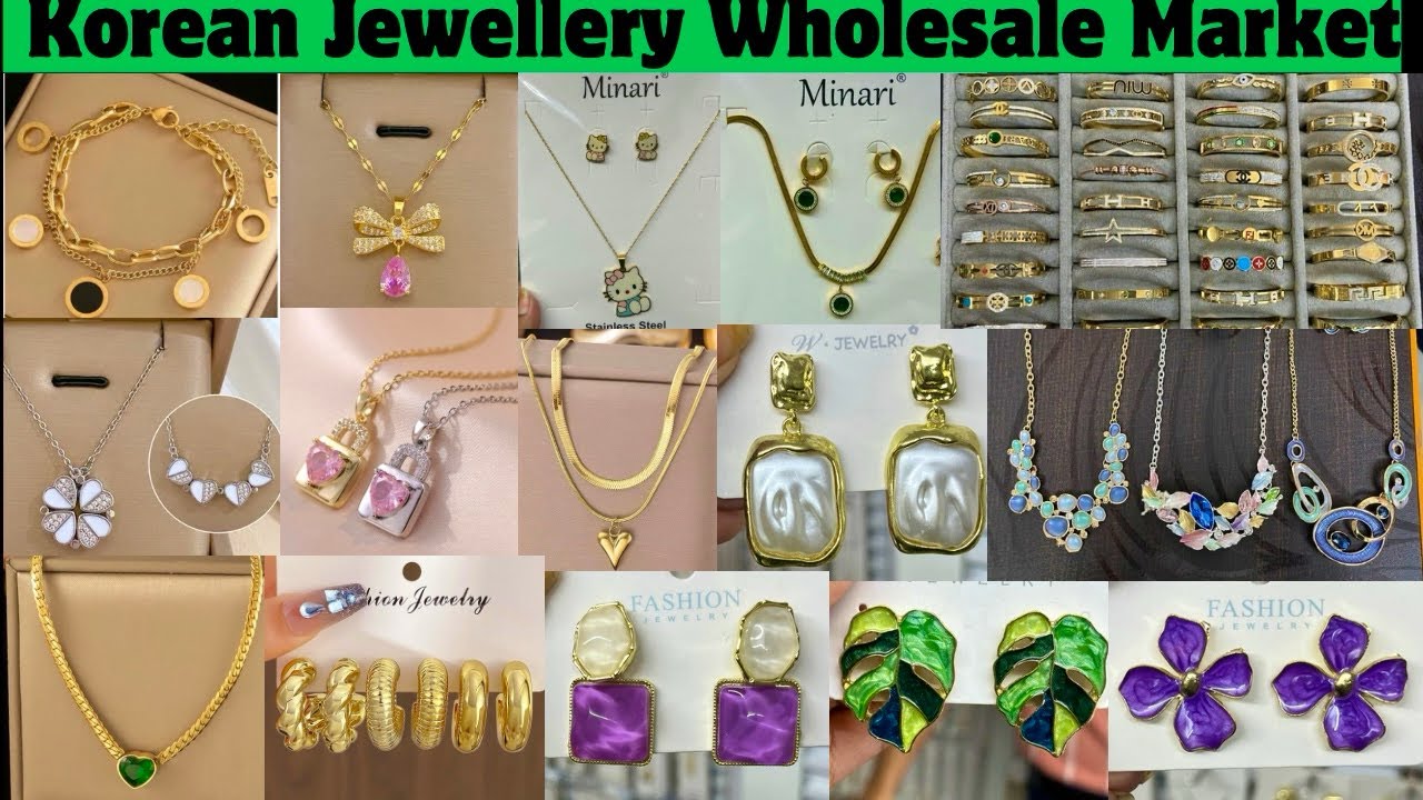 Korean Jewellery Wholesale Market Mumbai | Fancy Western Jewellery Wholesale Earrings Chain pendent