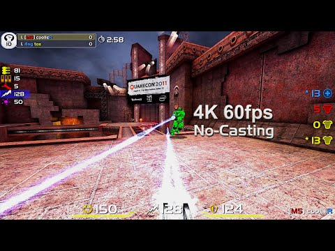 Cooller vs Tox - [No.Commentary] QuakeCon 2011 - Quarter Final - QuakeLive Duel - 4k60fps