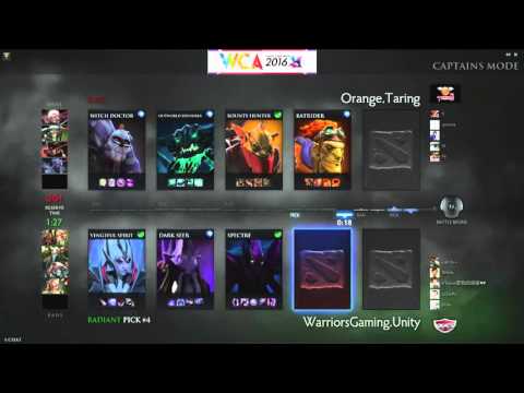 Orange Taring vs WarriorsGaming Unity SET3 WCA 2016 APAC Qualifiers DOTA2 Match4 160415 KOR
