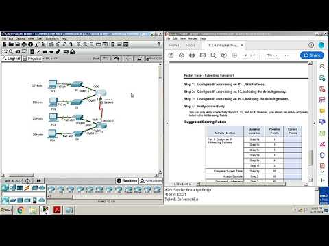 8.1.4.7 Packet Tracer - Subnetting Scenario 1 #ProdiTIUMB