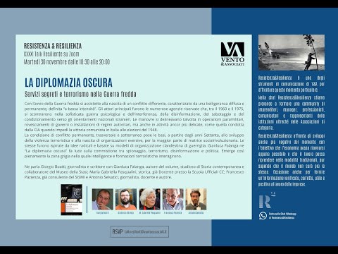 Resistenza & Resilienza Talk - La diplomazia oscura