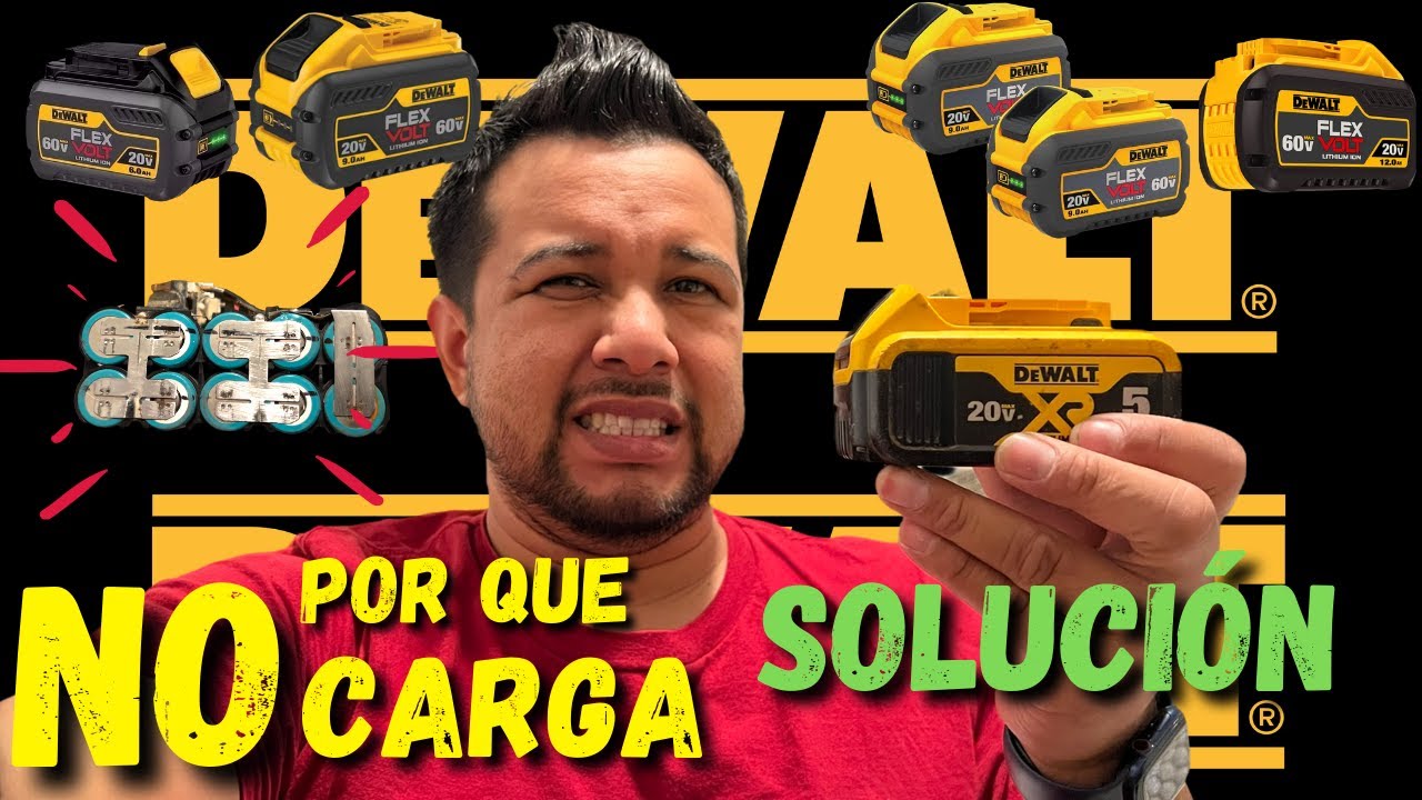 como reparar una pila dewalt 20 volt que ya no carga